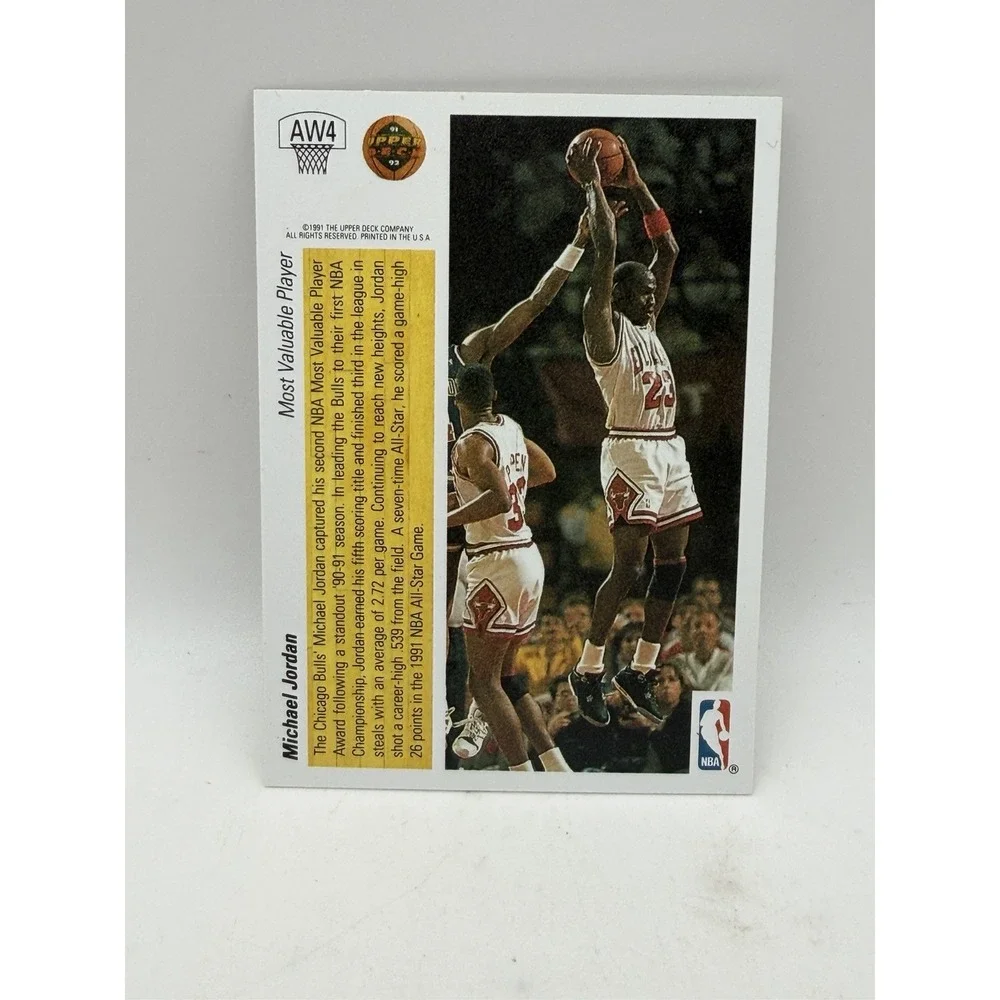 1991-92 Upper Deck - Award Winners Michael Jordan #AW4